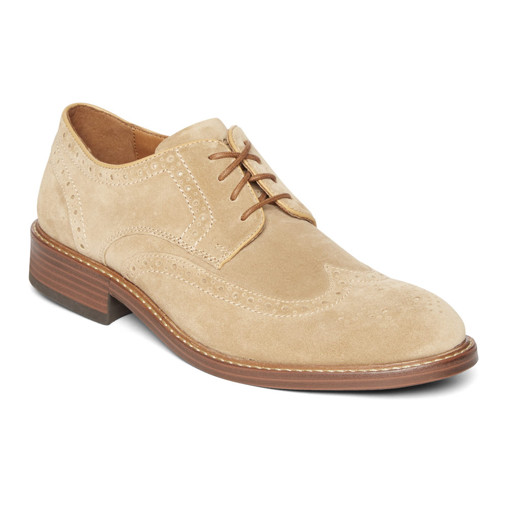 Rockport Lace Up For Mens Khaki - Kenton Wingtip - LH2379846